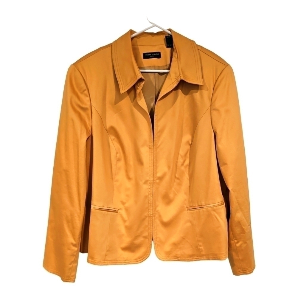 VALARIE Steven's gold lined blazer jacket sz 22W